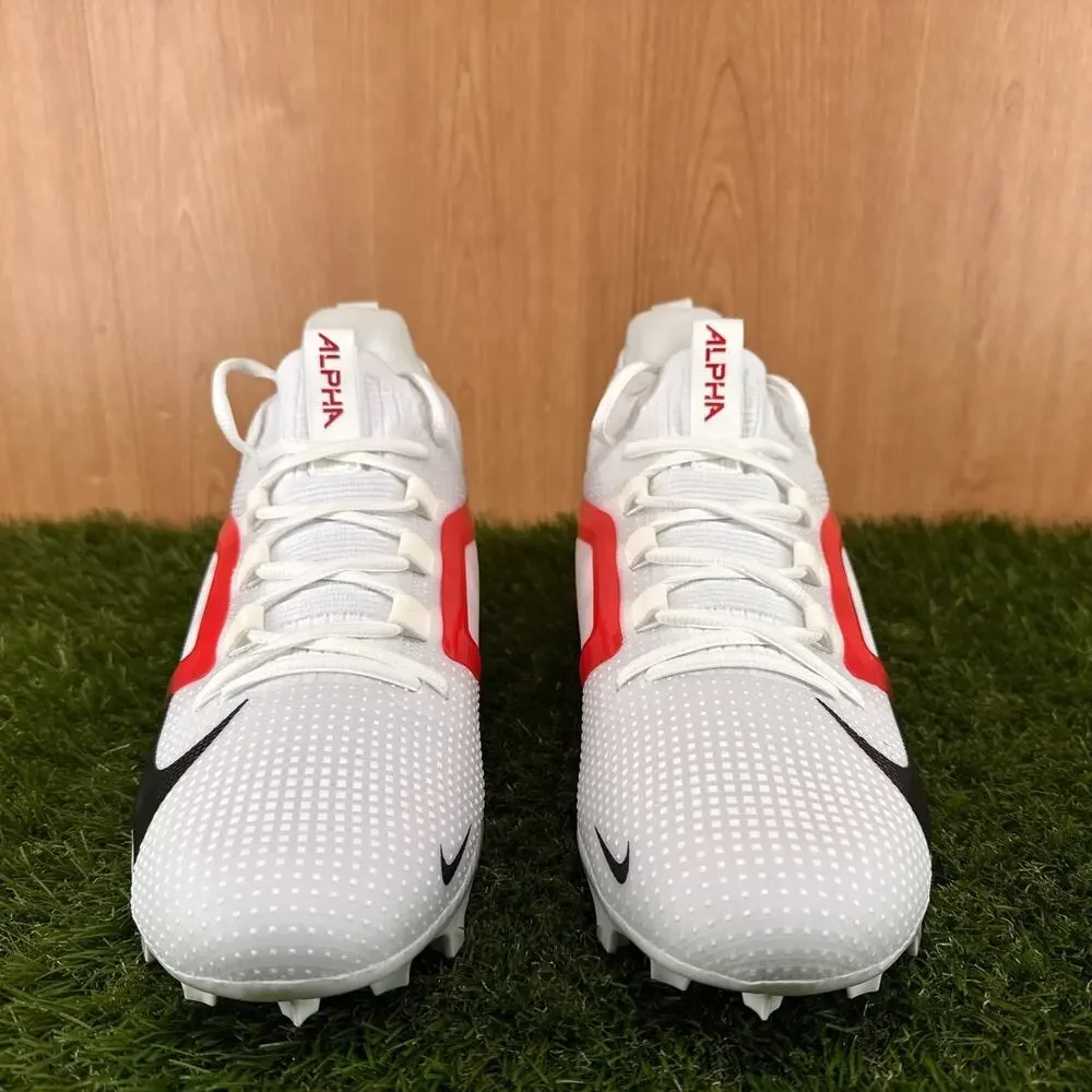 Nike Alpha Menace 4 Elite Red White Football Cleats IB2501-108 Men's Size 12